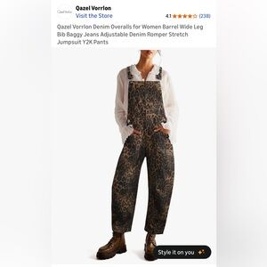 Qazel Vorrlon Denim Overalls for Women